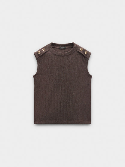Top With Buttons And Texture