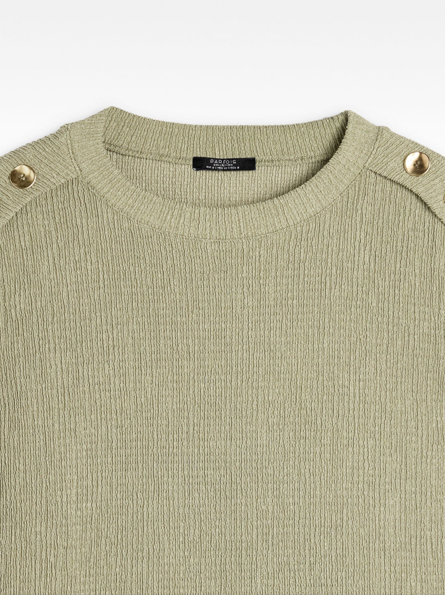 Top With Buttons And Texture