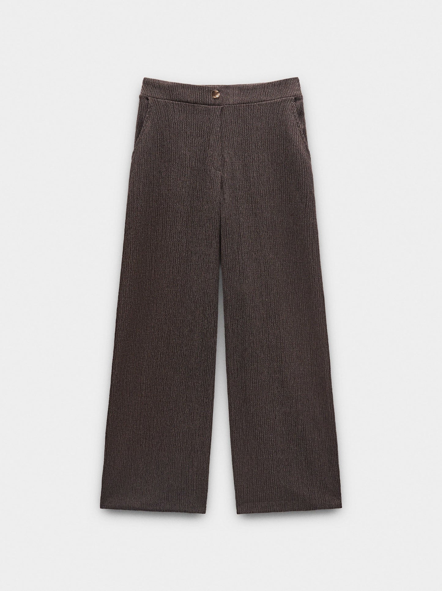 Trousers With Pockets And Texture