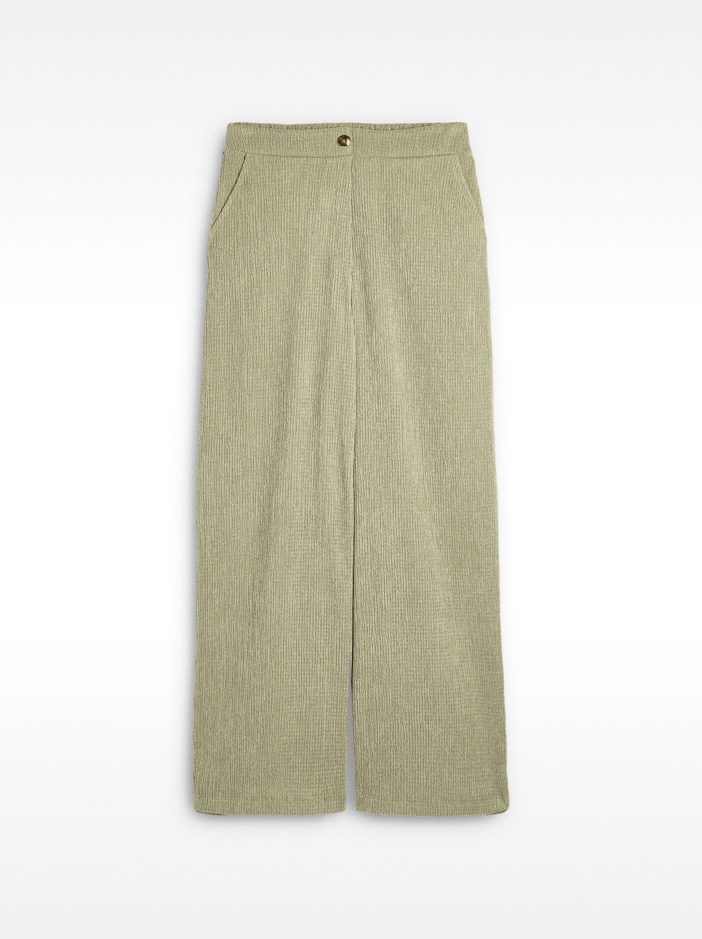 Trousers With Pockets And Texture