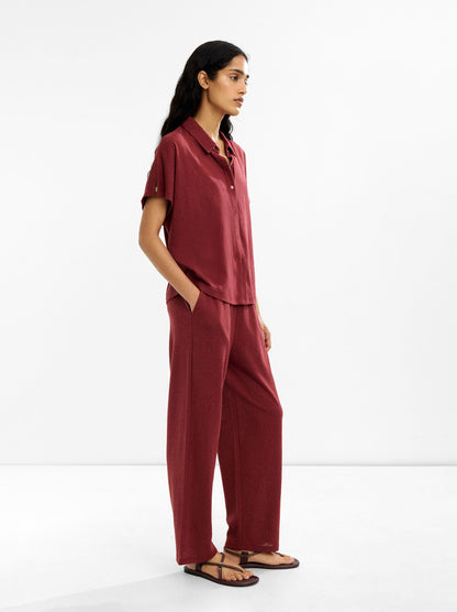 Cotton Shirt With Short-Sleeve