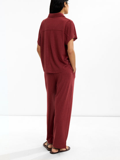 Cotton Shirt With Short-Sleeve