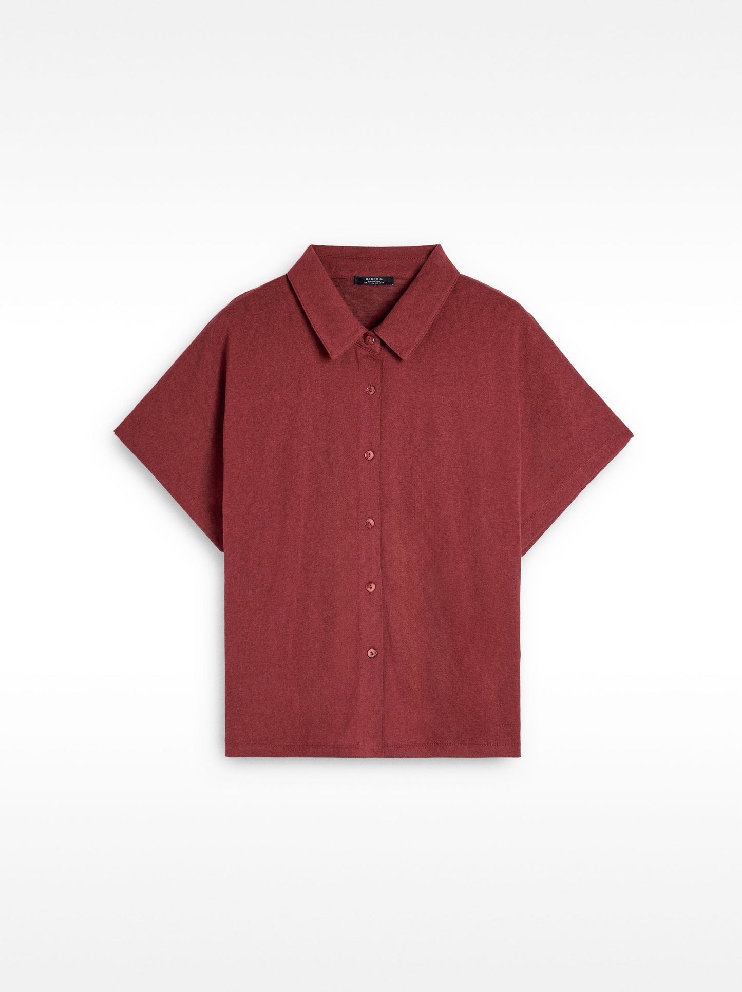 Cotton Shirt With Short-Sleeve