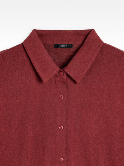 Cotton Shirt With Short-Sleeve
