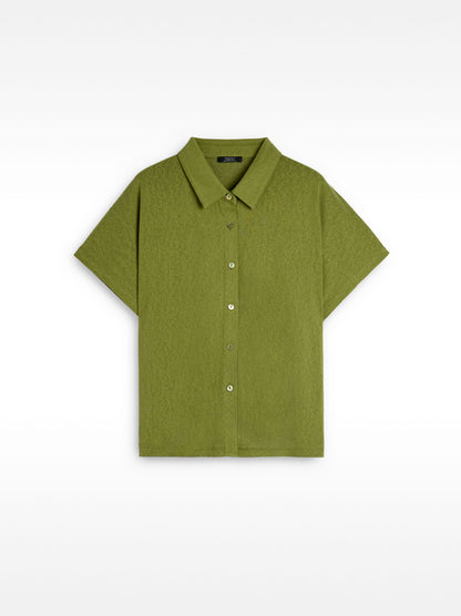 Cotton Shirt With Short-Sleeve