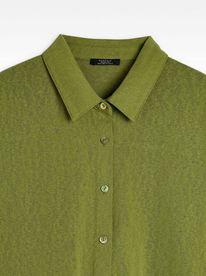 Cotton Shirt With Short-Sleeve