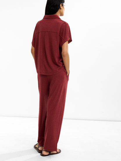 Cotton Trousers With Elastic Waist