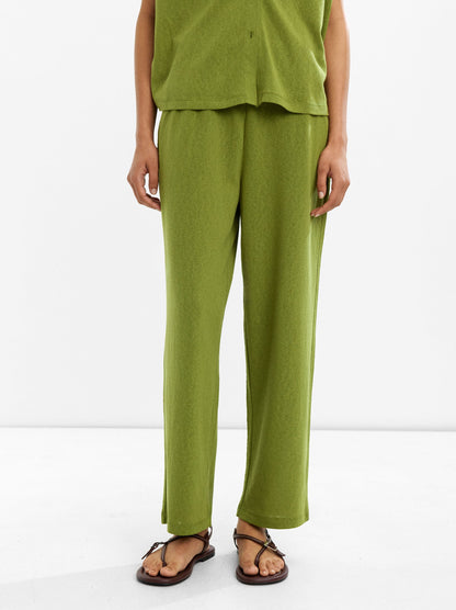 Cotton Trousers With Elastic Waist