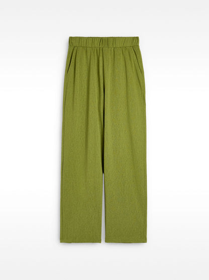 Cotton Trousers With Elastic Waist