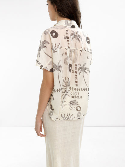 Printed Shirt With 100% Cotton