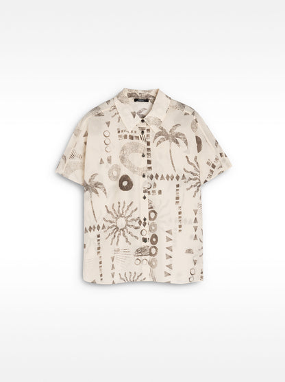 Printed Shirt With 100% Cotton