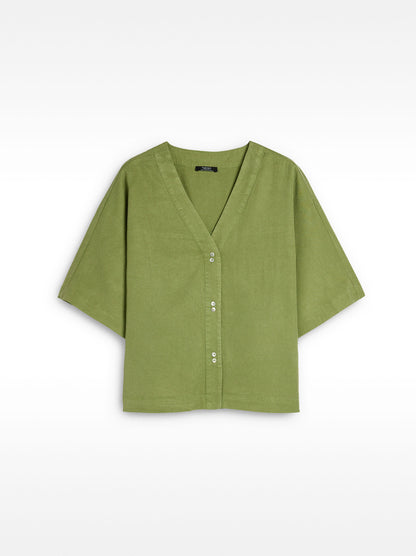 Short-Sleeved Shirt With 100% Lyocell