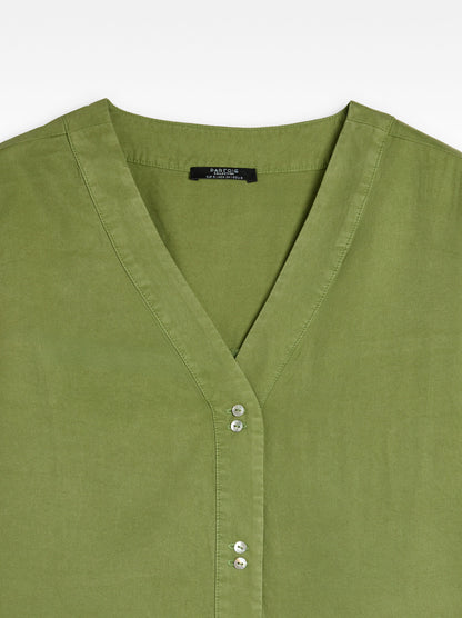 Short-Sleeved Shirt With 100% Lyocell