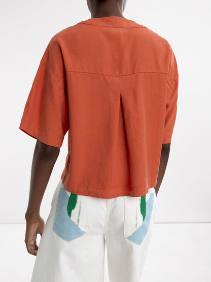 Short-Sleeved Shirt With 100% Lyocell