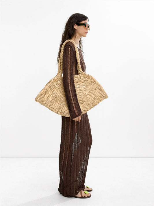 Long Open Knit Dress