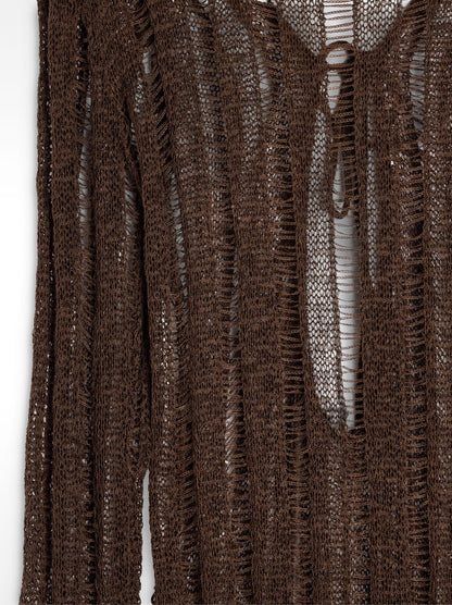 Long Open Knit Dress