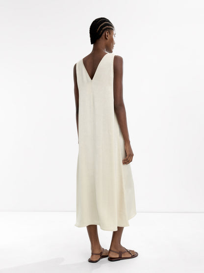 Wrinkled Effect Midi Dress