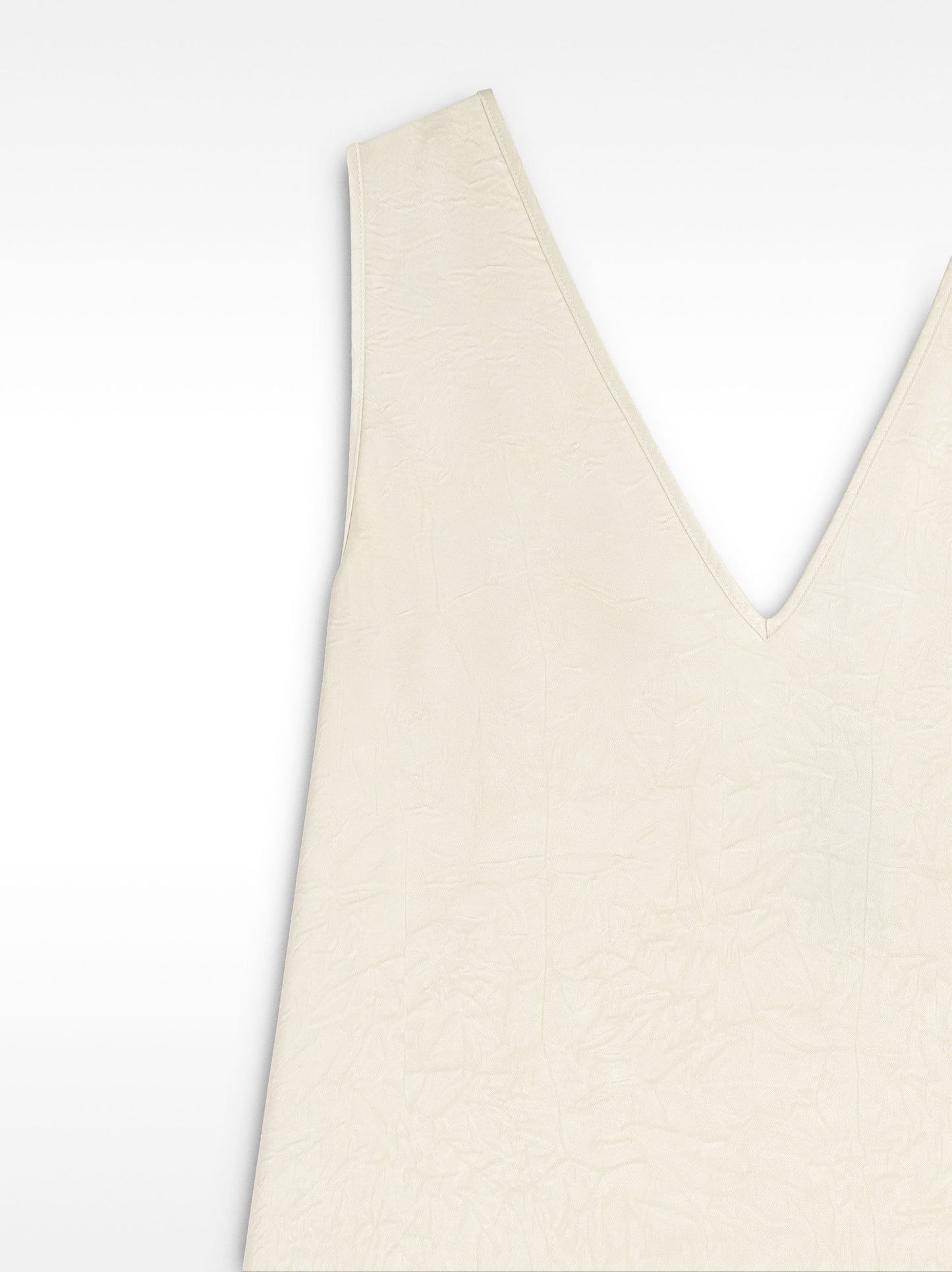 Wrinkled Effect Midi Dress