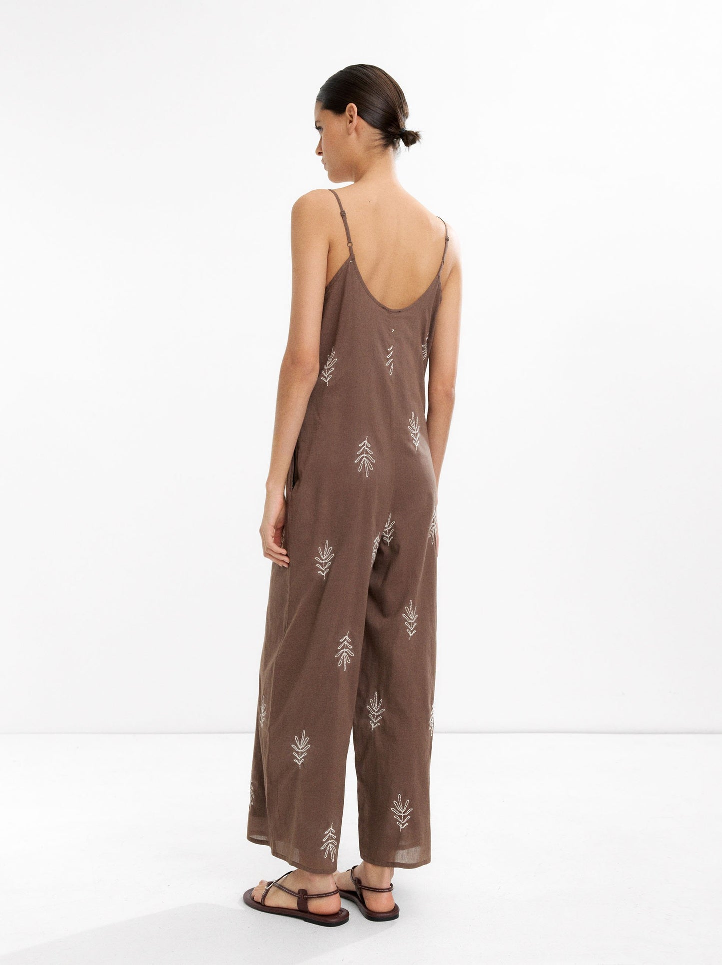 Jumpsuit With Embroidery 100% Cotton