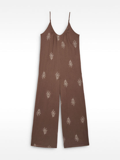 Jumpsuit With Embroidery 100% Cotton
