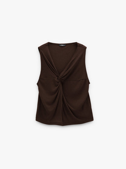 Top Ribbed With Knot