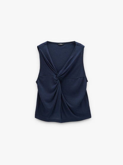 Top Ribbed With Knot
