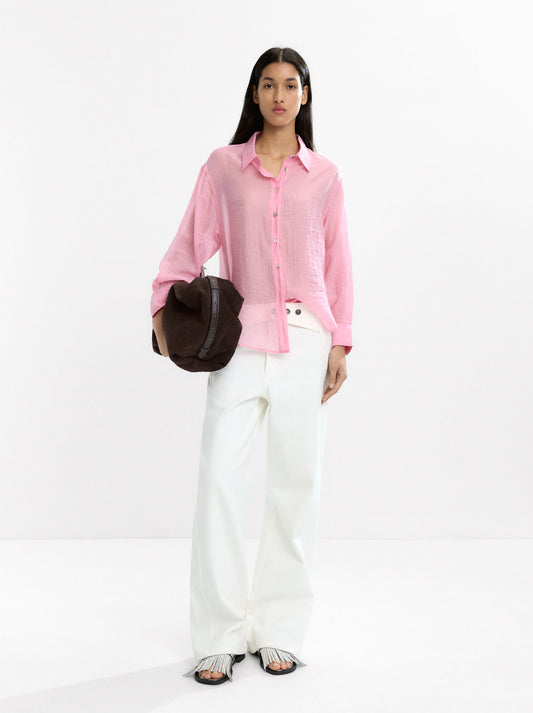 Long Sleeve Semitransparent Shirt