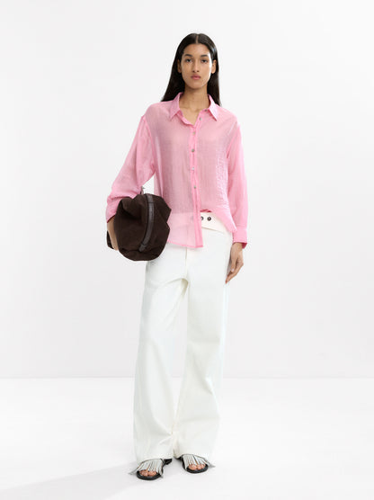 Long Sleeve Semitransparent Shirt