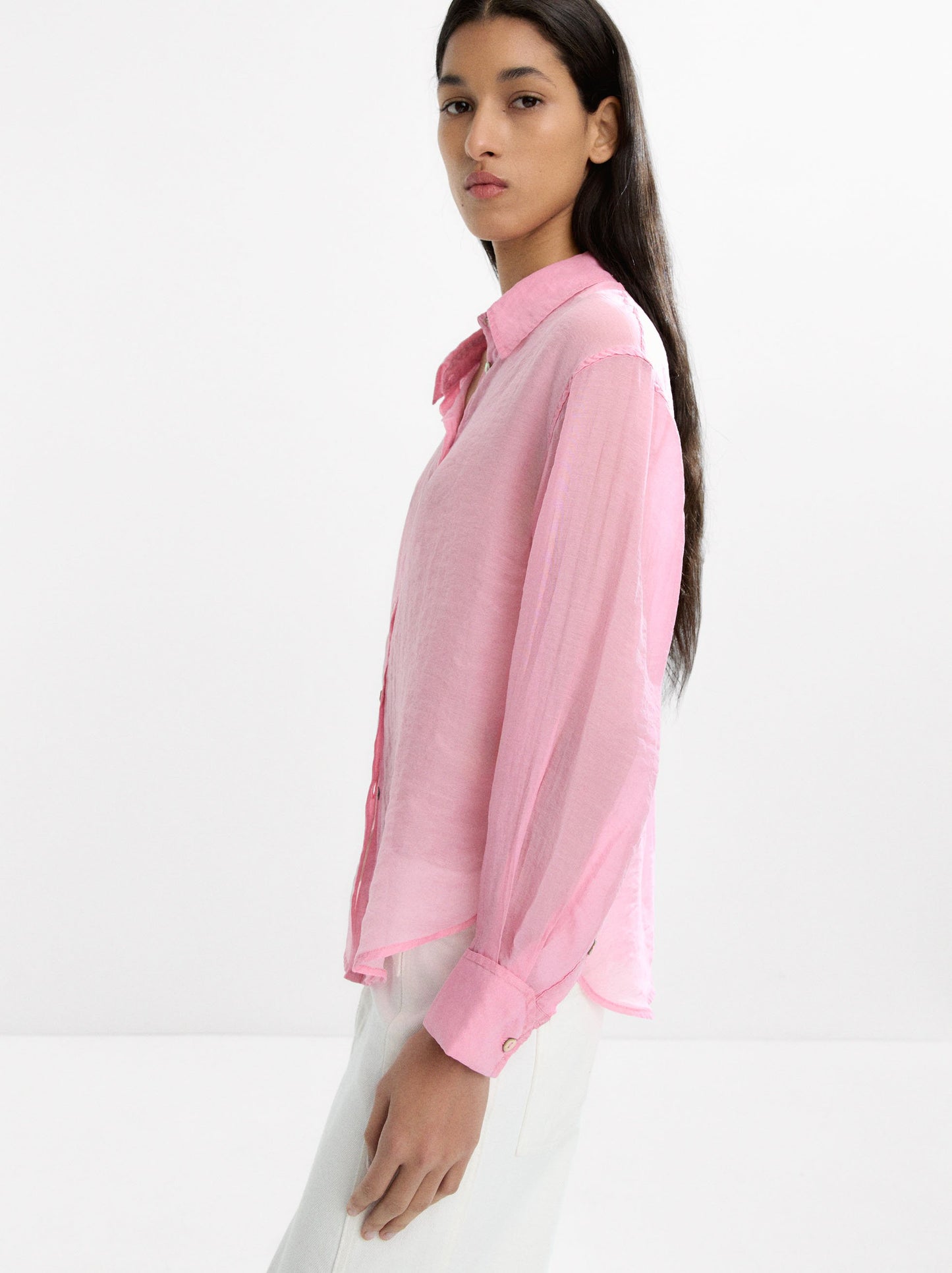 Long Sleeve Semitransparent Shirt