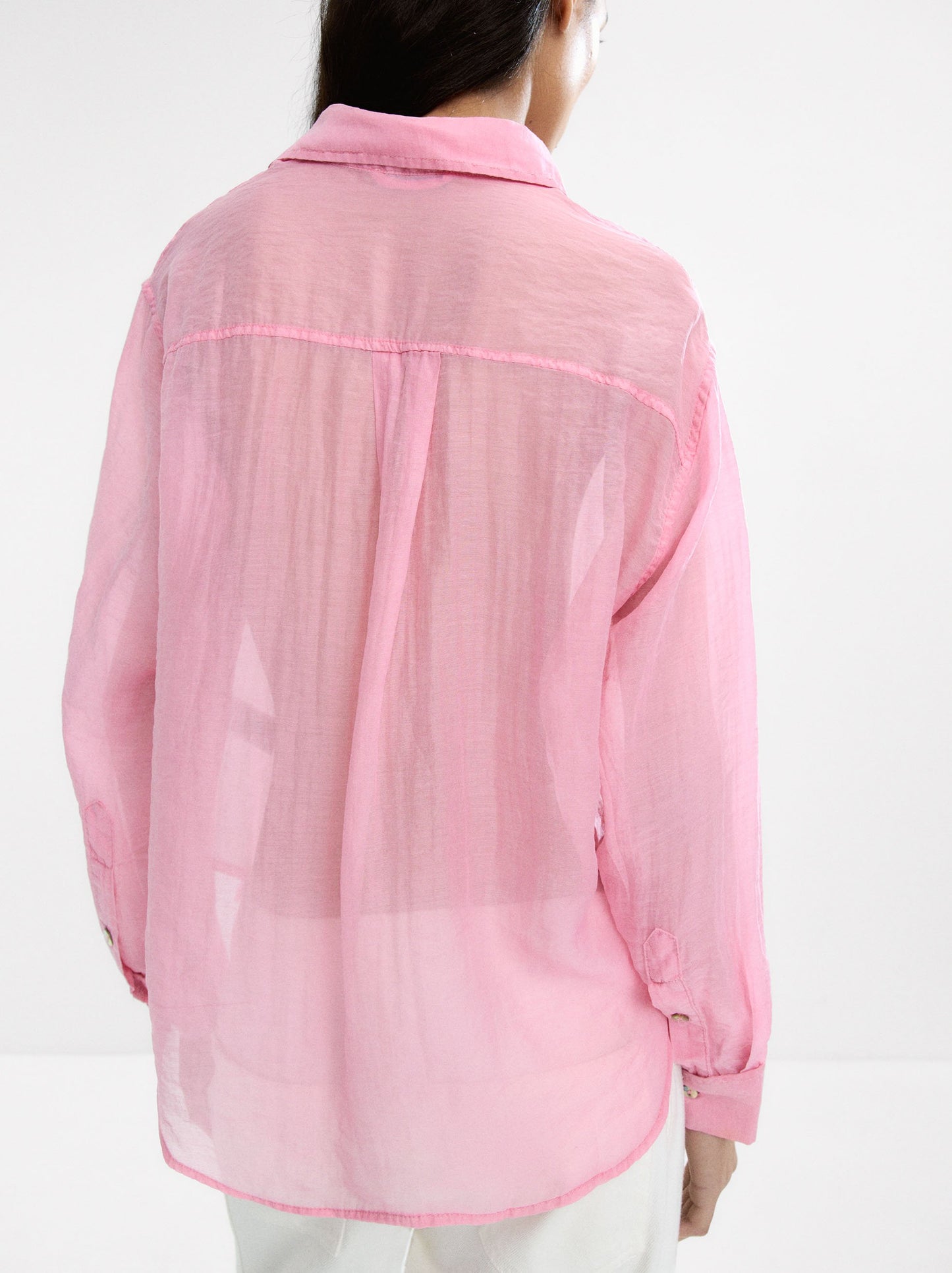 Long Sleeve Semitransparent Shirt