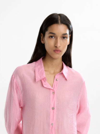 Long Sleeve Semitransparent Shirt