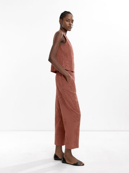 100% Cotton Embroidered Trousers