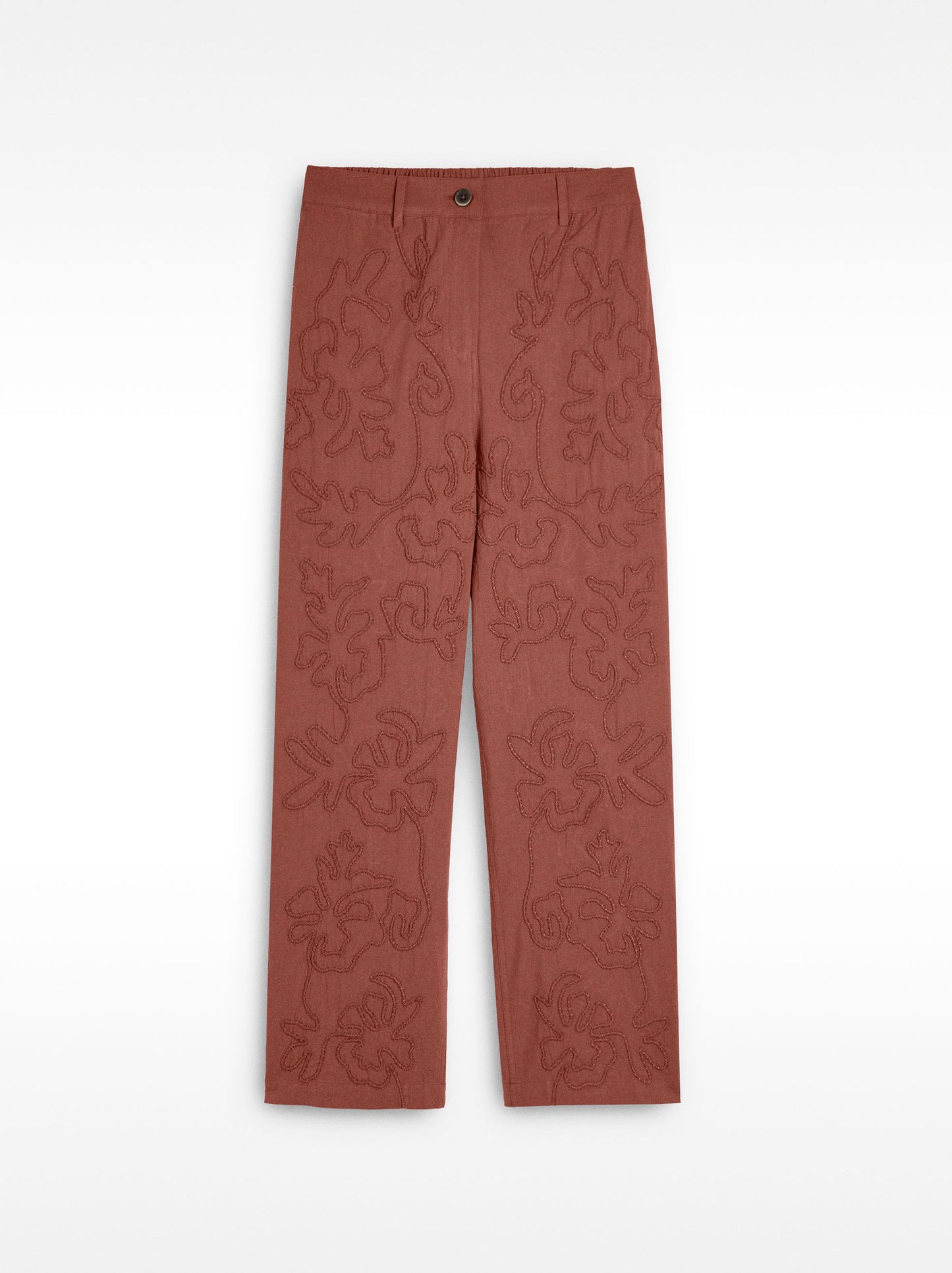 100% Cotton Embroidered Trousers