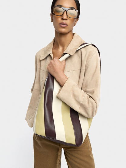 Shoulder Bag With Stripes