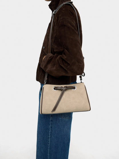 Leather-Effect Crossbody Bag