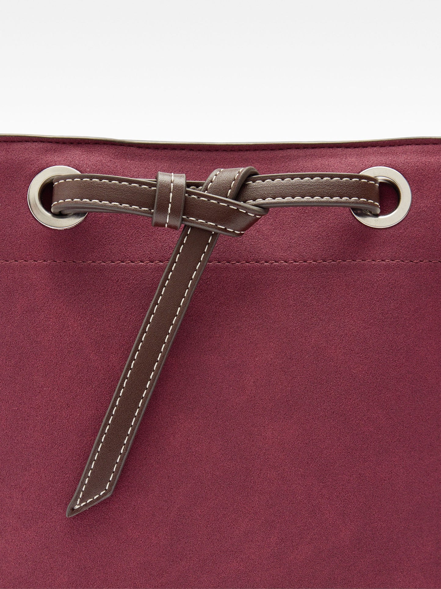 Bucket Bag With Leather-Effect