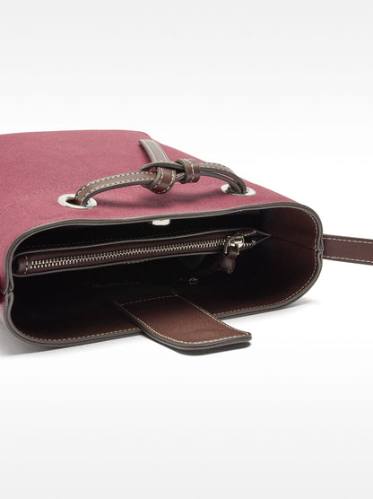 Bucket Bag With Leather-Effect