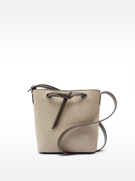 Bucket Bag With Leather-Effect