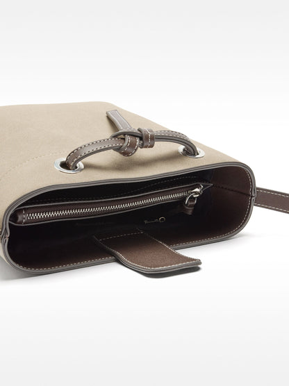 Bucket Bag With Leather-Effect