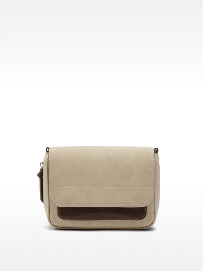 Extendable Leather-Effect Crossbody Bag