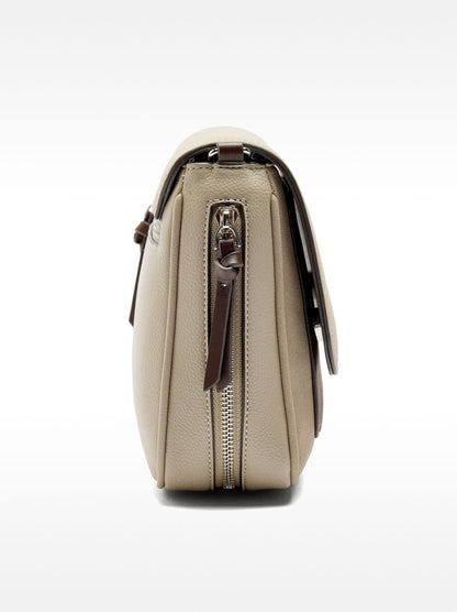 Extendable Leather-Effect Crossbody Bag