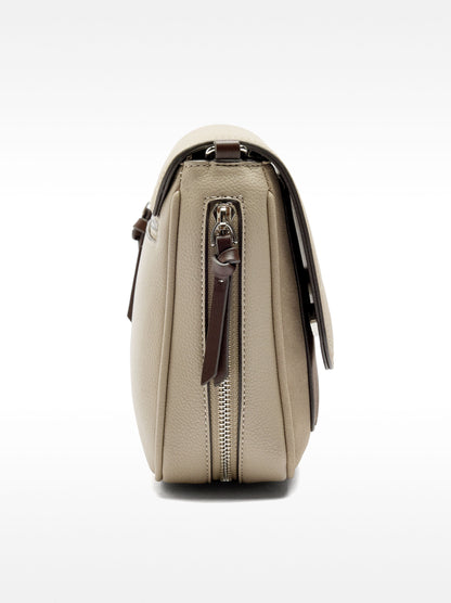 Extendable Leather-Effect Crossbody Bag