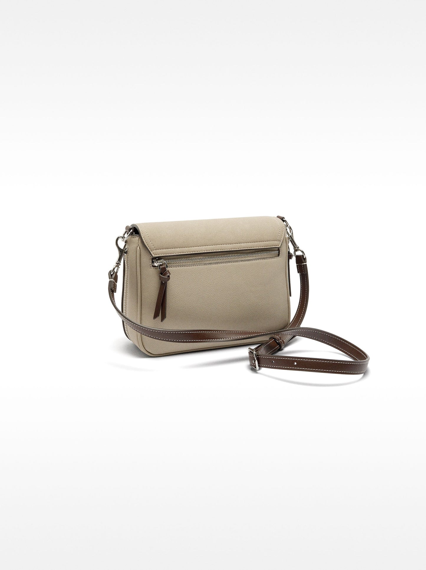 Extendable Leather-Effect Crossbody Bag