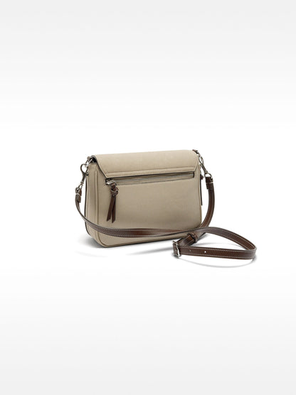 Extendable Leather-Effect Crossbody Bag