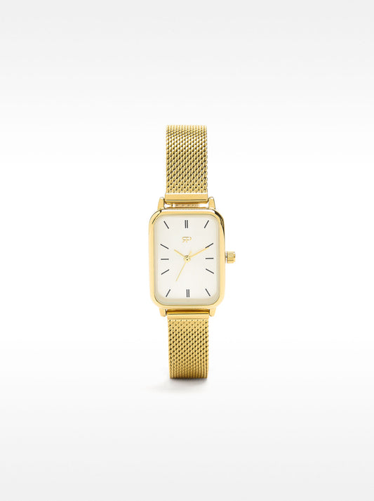 Watch With Stainless Steel Mesh Strap