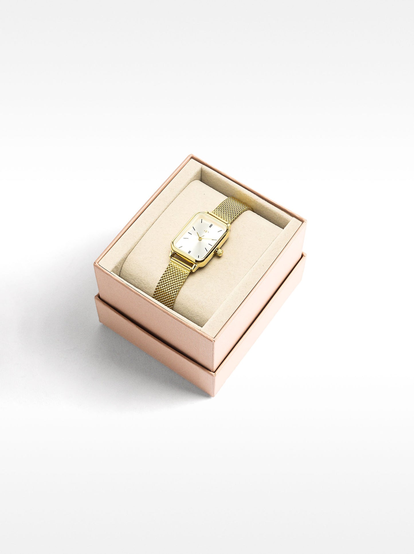 Watch With Stainless Steel Mesh Strap
