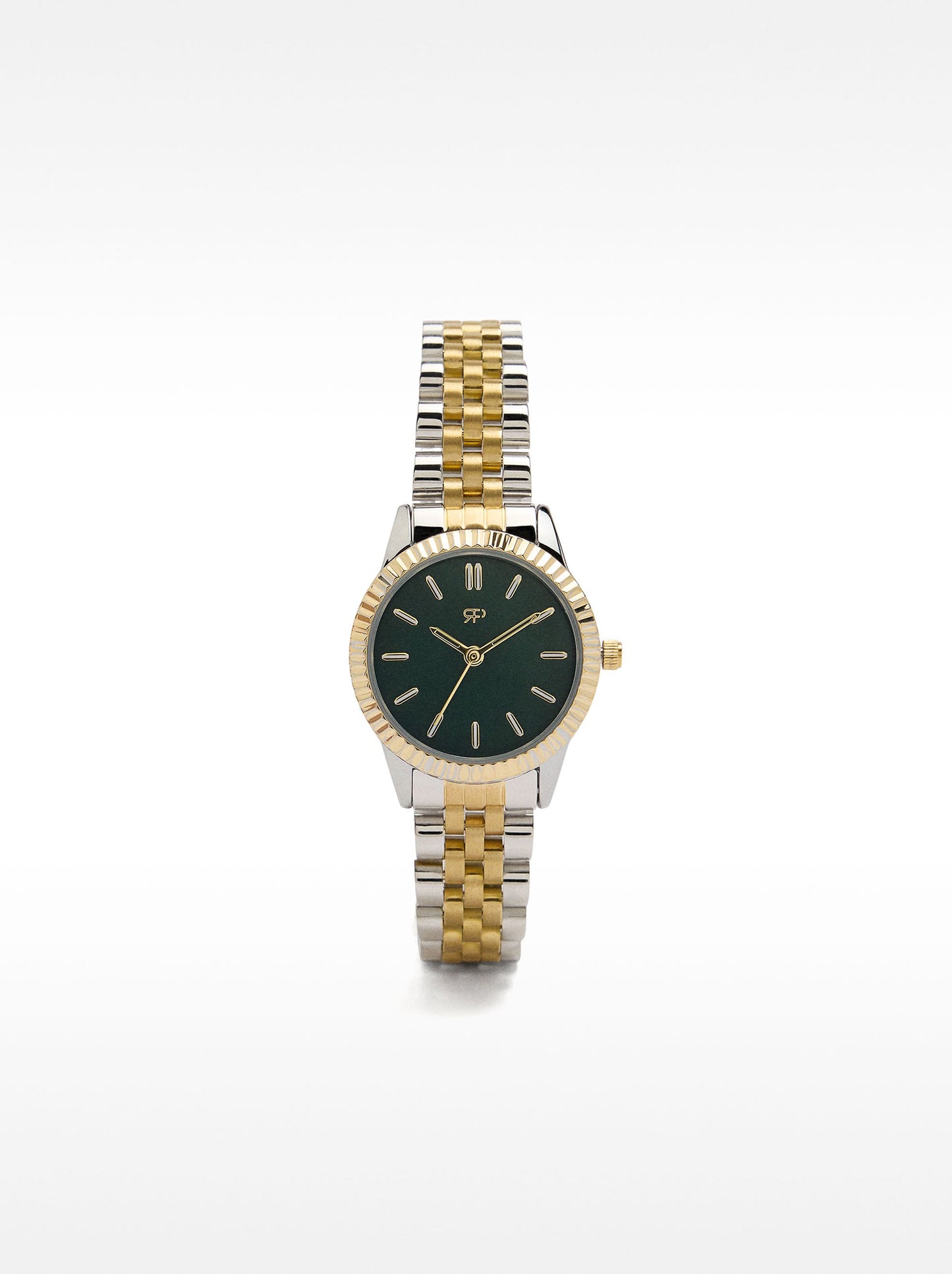 Bicolor Watch With Stainless Steel Bracelet
