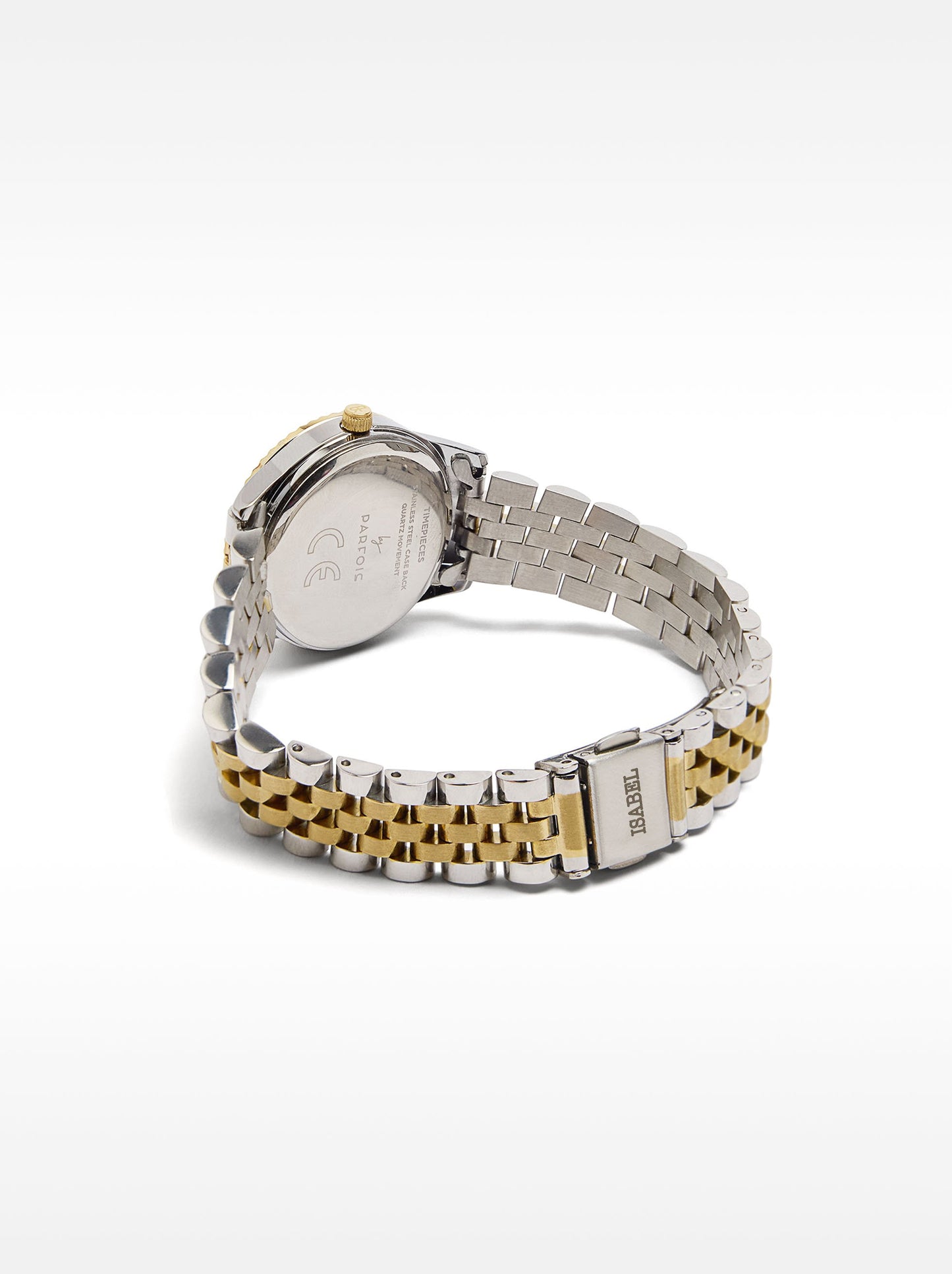 Bicolor Watch With Stainless Steel Bracelet