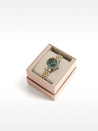 Bicolor Watch With Stainless Steel Bracelet