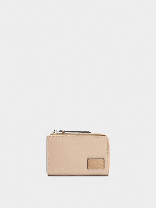 Coin Purse With Nylon Effect